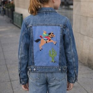 Re Worked Western Patch Denim Jacket